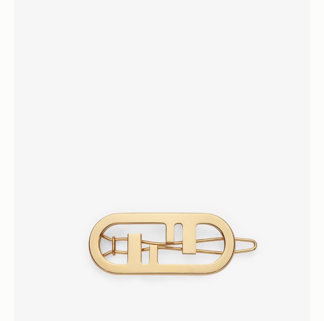 Fendi Hair Clip - Gold Bar Design